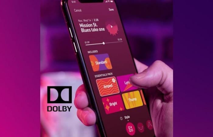 دولبي تطور سرًّا تطبيقًا احترافيًا لتسجيل الصوت على الهواتف الذكية