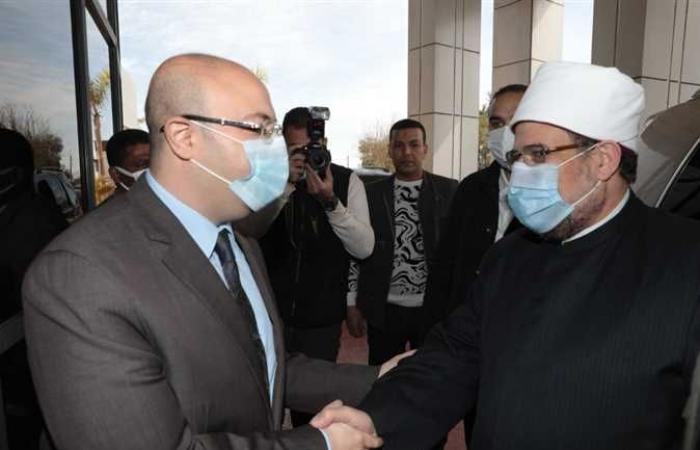محافظ بني سويف يستقبل وزير الأوقاف في مستهل زيارته للمحافظة