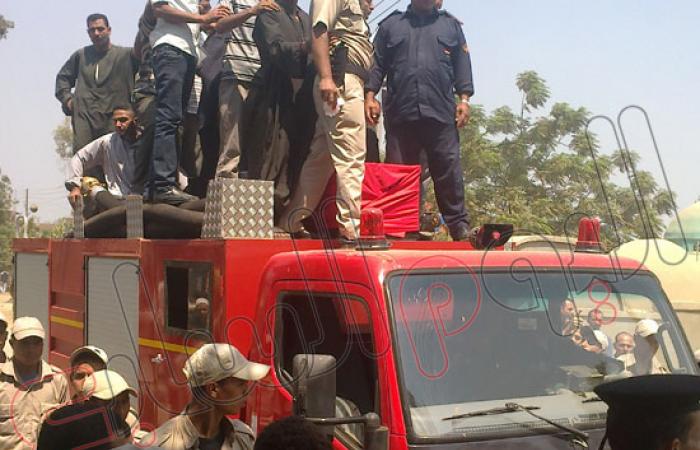 بالصور.. المنوفية تودع شهيد الشرطة فى سيناء بجنازة مهيبة