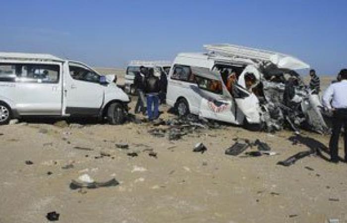 إصابة 22 عاملا فى حادث تصادم على طريق "السادات - كفر داوود" بالمنوفية