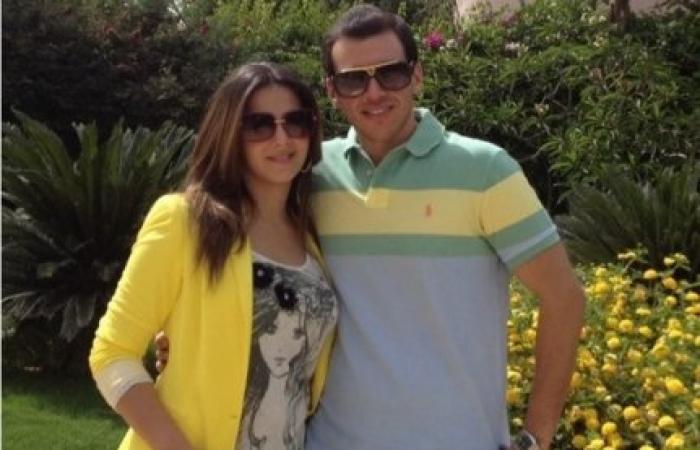 صورة آخر ظهور لدنيا سمير غانم وزوجها بعد الحمل