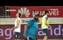 ستاد مصر - إحماء لاعبي الأهلي والزمالك قبل مباراة القمة 114