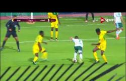 أحمد جمعة يهدر هدف مؤكد لفريق المصري داخل شباك مونانا في الدقيقة 30 من المباراة