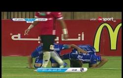 أحمد على يحرز الهدف الثالث لفريق المقاولون العرب فى مرمى طلائع الجيش فى الدقيقة 47 من زمن المباراة