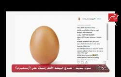 صورة جديدة بـ 7 مليون لايك.. تصدع البيضة الأكثر إعجاباً على "انستجرام".. وعمرو أديب يعلق