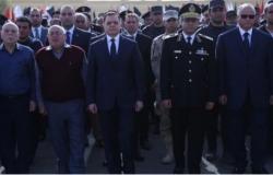 بالصور| وزير الداخلية يتقدم الجنازة العسكرية لشهيد قسم النزهة