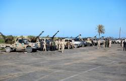 قوة عسكرية من الجيش الوطني الليبي تتجه إلى غرفة عمليات سرت الكبرى
