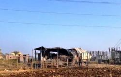 قطع الكهرباء عن 8 قرى.. إخماد حريق هائل فى محطة كهرباء جزيرة شندويل بسوهاج (صور)