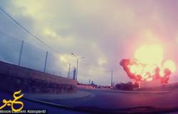 بالفيديو : لحظات مرعبة لتحطم طائرة في "مالطا" ...