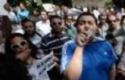 المئات يتظاهرون أمام "سيتي ستارز" للتنديد بزيارة وفد حماس للقاهرة