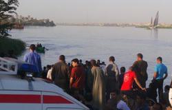 الإنقاذ النهرى يبحث عن ضحايا حادث انقلاب سيارة بترعة الإبراهيمية بالمنيا