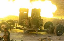 بالصور.. قوات البشمركة تبدأ هجوما بريا على معسكر " بعشيقة" لتطهيره من داعش