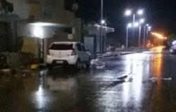 سقوط أمطار عزيرة بشوارع مدينة القصير
