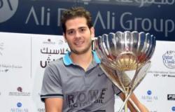 كريم عبد الجواد يتوج بلقب بطولة قطر الدولية للإسكواش