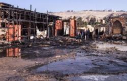 الحماية المدنية تسيطر على حريق نشب بسوق أبو حمص العمومى بالبحيرة