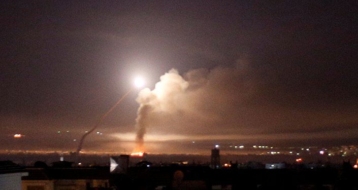 إطلاق نار صاروخي تمت مشاهدة في دمشق 10 مايو 2018