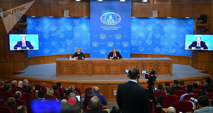 المؤتمر الصحفي السنوي لوزير الخارجية الروسي سيرغي لافروف، 16 يناير/ كانون الثاني 2019