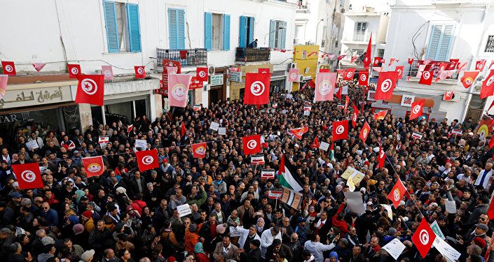 احتجاجات في تونس مطالبة برفع الأجور، 19ديسمبر/كانون الأول 2018