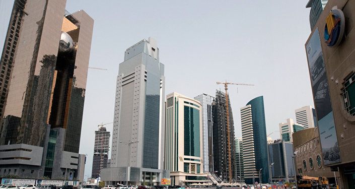 أحد شوارع مدينة الدوحة