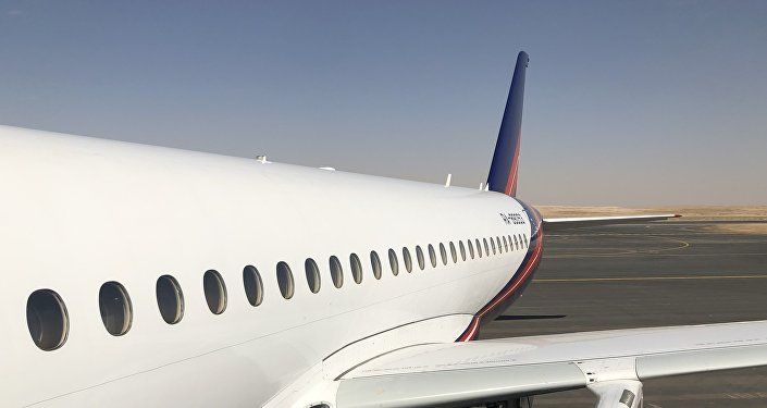طائرة روسية في معرض السعودية الدولي الأول للطيران