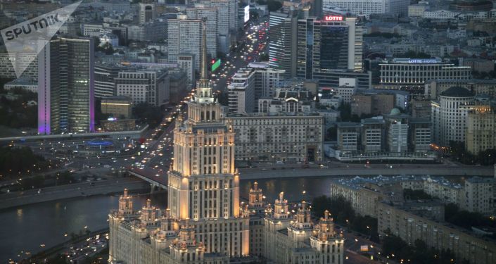 مشهد يطل على مدينة موسكو - المجمع التجاري موسكو - سيتي، برج فيديراتسيا فوستوك