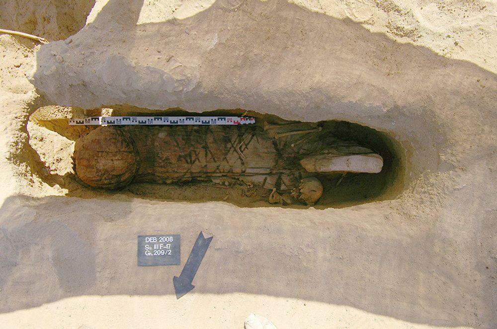 بدعم من التجمع الحكومي الروسي «روس تيك» عثر علماء الآثار الروس على آثار مصرية قديمة فريدة من نوعها