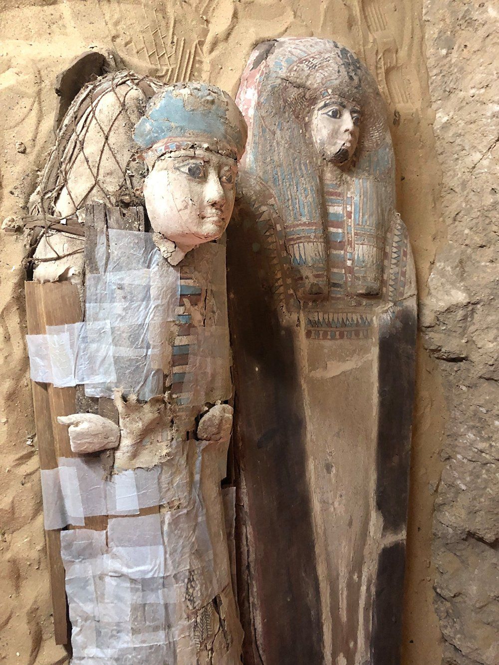 اكتشاف مقبرة أثرية عمرها 4500 سنة في منطقة الأهرامات