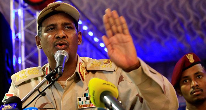 قائد قوات الدعم السريع، نائب رئيس المجلس العسكري في السودان، محمد حمدان دقلو، المعروف بـحميدتي