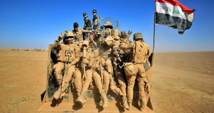 عملية عسكرية لقوات الجيش العراقي في منطقة القيارة في العراق