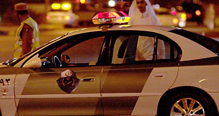 سيارة تابعة إلى الشرطة السعودية