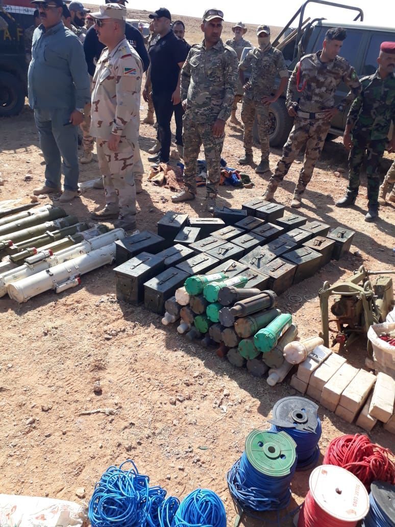 القوات العراقية تدمر مخازن أسلحة لـداعش في الحدود