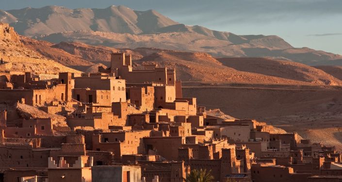 قصر آيت بن حدّو في جنوب المغرب، على بعد 100 كم من مراكش