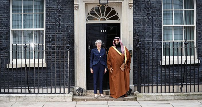 الأمير محمد بن سلمان ورئيسة وزراء بريطانيا تيريزا ماي