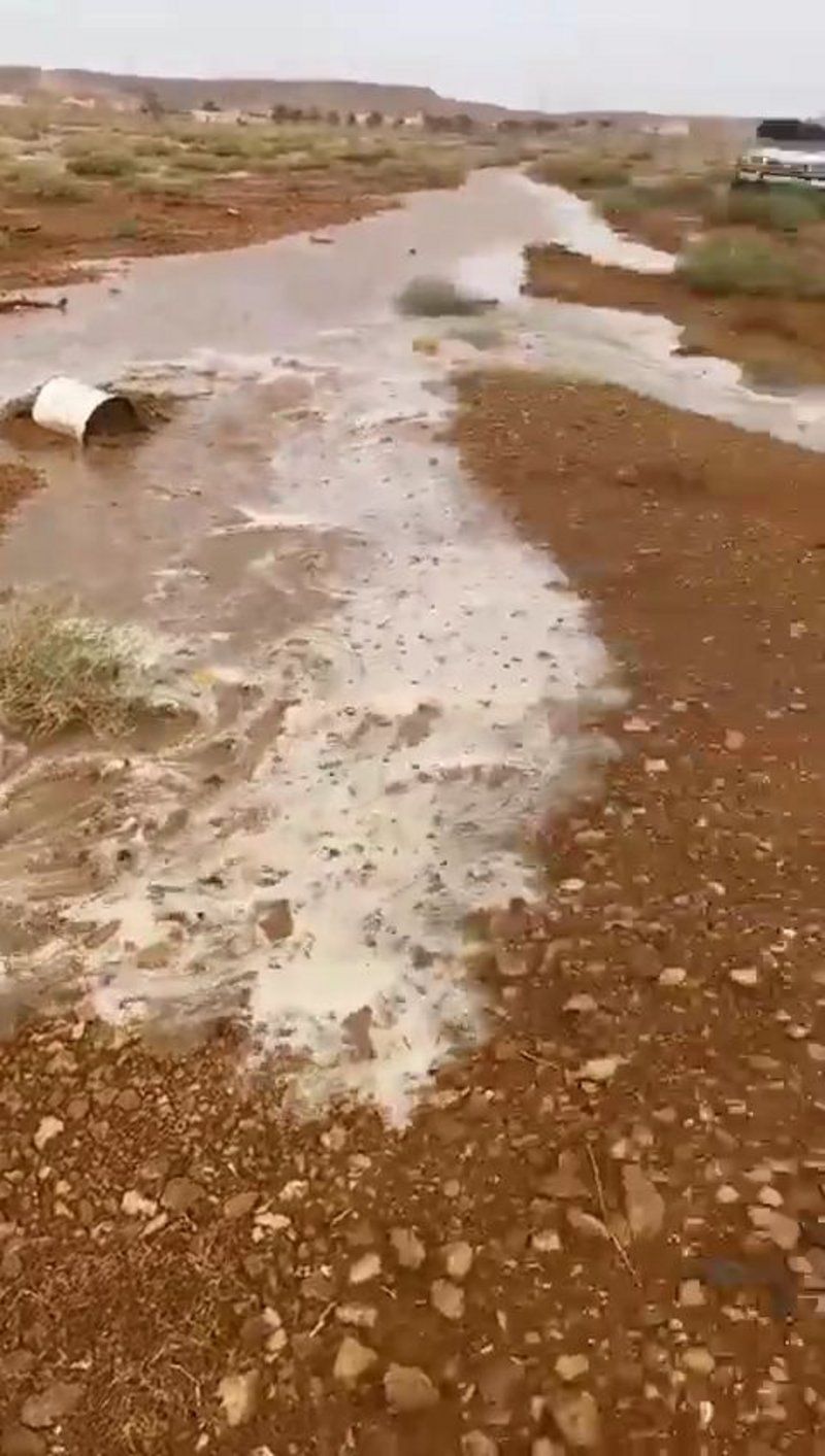 في حدث نادر.. شاهد هطول أمطار صيفية على أجزاء من منطقة الرياض