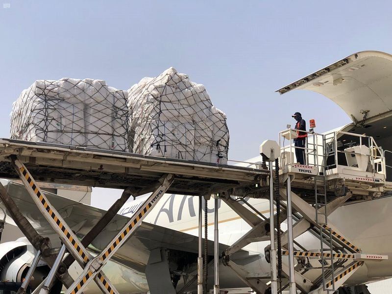 بالصور.. وصول طائرة الإغاثة الثانية ضمن الجسر السعودي لمساعدة منكوبي الفيضانات في السودان