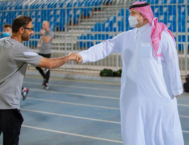 بحضور نائب رئيس اللجنة الأولمبية .. الأخضر الأولمبي يدشن معسكر الرياض