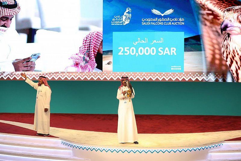 مبيعات النسخة الثانية لمزاد نادي الصقور السعودي تقارب الـ7 ملايين ريال