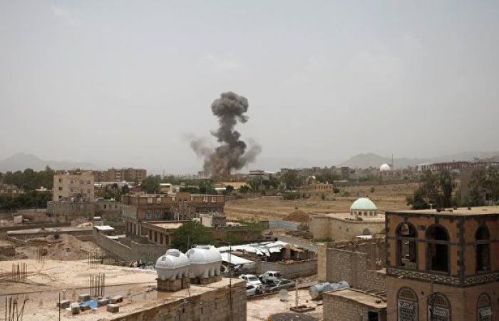 طيران التحالف يستهدف شبكة اتصالات ومواقع في جبل برد غربي اليمن