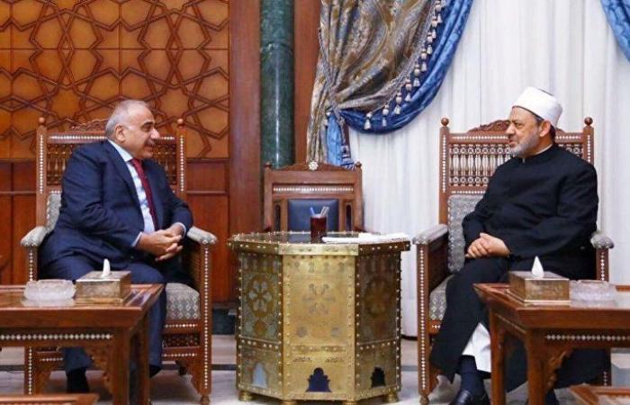تفاصيل لقاء رئيس الوزراء العراقي وشيخ الأزهر