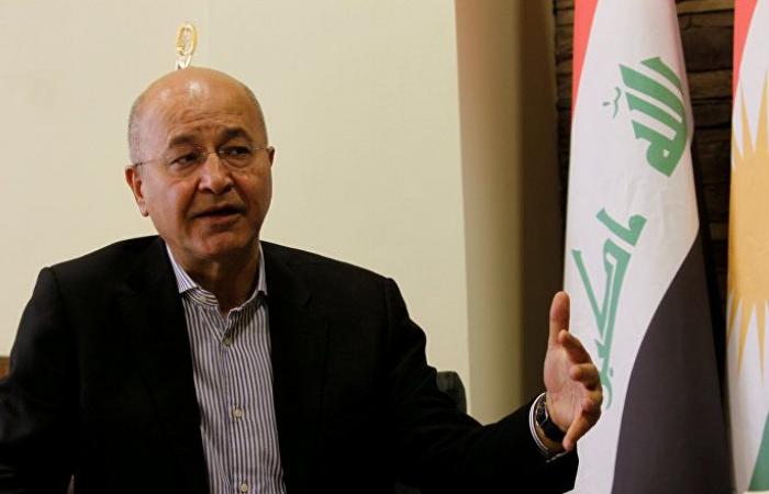 الرئيس العراقي: نحرص على إقامة علاقات متوازنة مع أمريكا وإيران