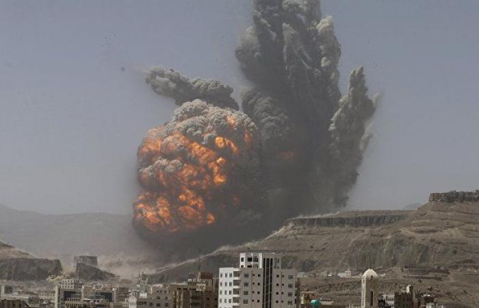 طيران التحالف يستهدف تعزيزات "أنصار الله" في حجة