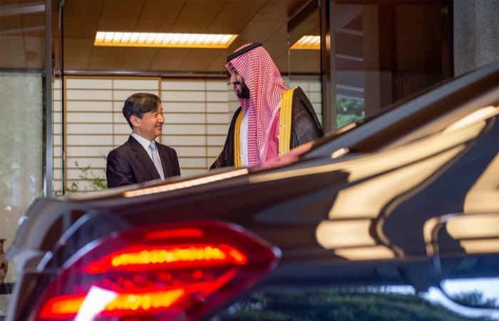 صور.. استقبال إمبراطور اليابان لولي العهد السعودي