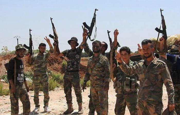 الجيش السوري يتصدى لهجوم المجموعات المسلحة على بلدة حصرايا بريف حماة