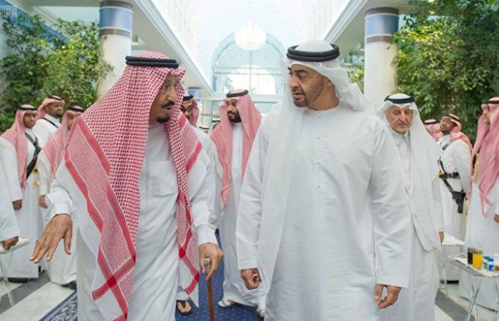 محمد بن زايد يلتقي الملك سلمان وولي عهده.. ماذا بحثا في أزمة اليمن