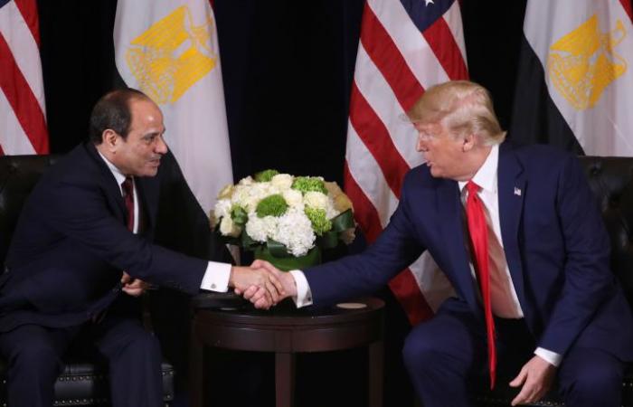 ترامب يصف الرئيس المصري عبد الفتاح السيسي بأنه" زعيم حقيقي"