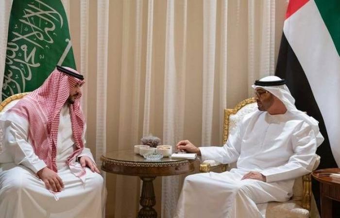 مباحثات عسكرية بين محمد بن زايد ونائب وزير الدفاع السعودي