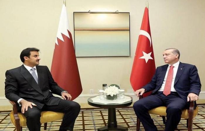 أمير قطر يبحث مع الرئيس التركي تطورات الأحداث بسوريا