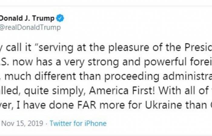 ترامب يهاجم السفيرة الأمريكية لدى أوكرانيا مع إدلاء شهادتها بالكونجرس