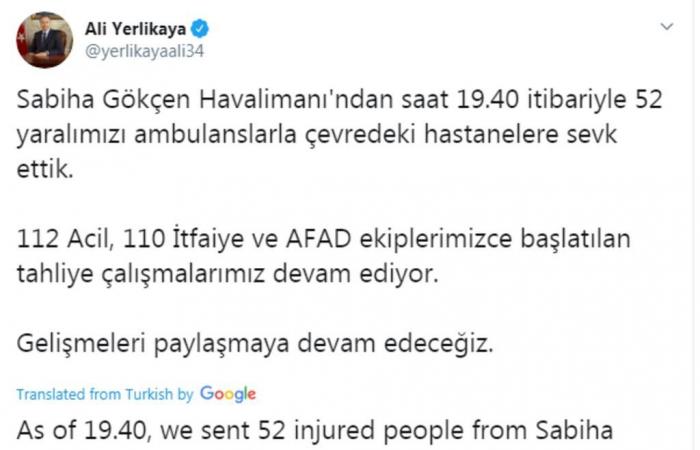 إصابة 52 راكباً في حادث طائرة بمطار إسطنبول