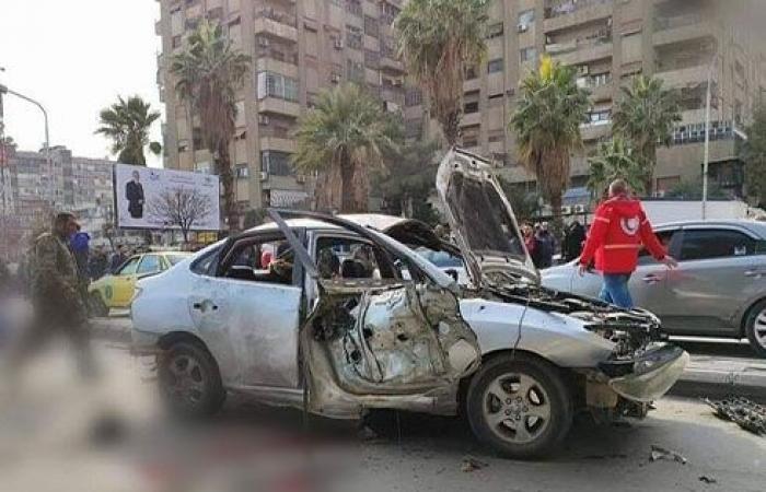 سانا: جرح 5 أشخاص بانفجار عبوة ناسفة بسيارة في دمشق